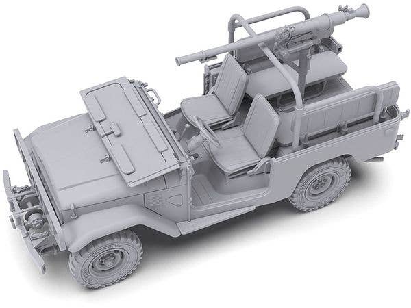 AK Interactive 1/35 FJ43 Pickup with SPG-9 Recoilless Gun Plastic Model Kit | 8435568326569