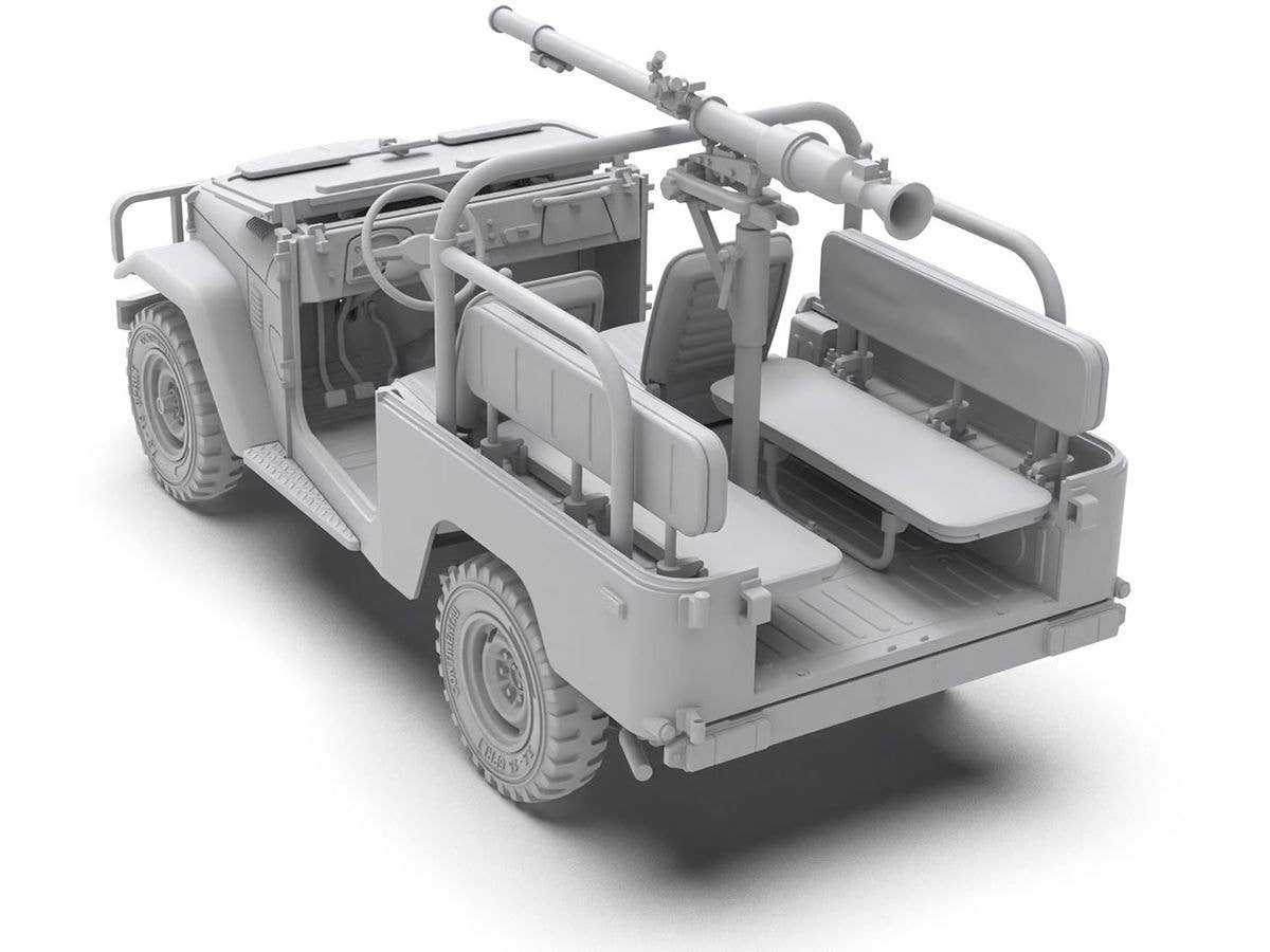 AK Interactive 1/35 FJ43 Pickup with SPG-9 Recoilless Gun Plastic Model Kit | 8435568326569
