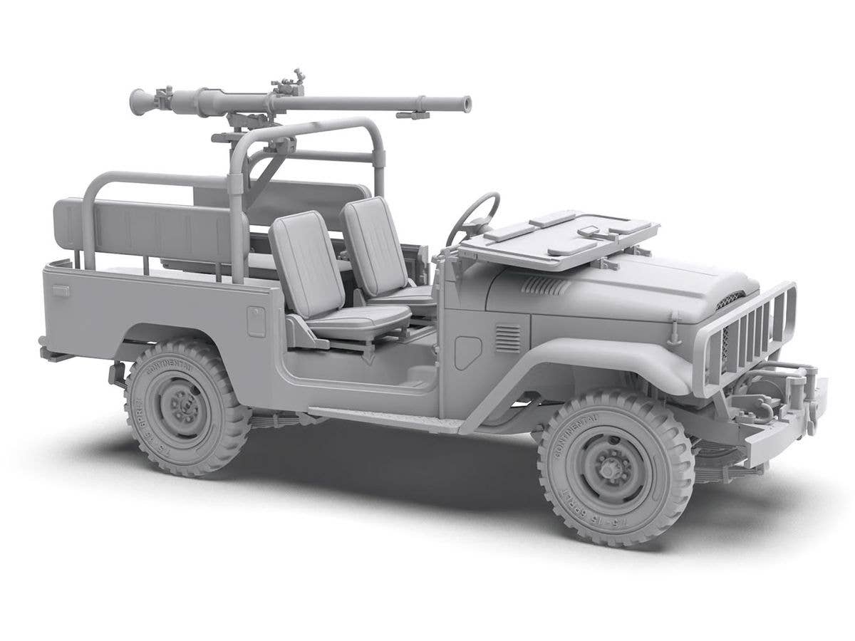 AK Interactive 1/35 FJ43 Pickup with SPG-9 Recoilless Gun Plastic Model Kit | 8435568326569