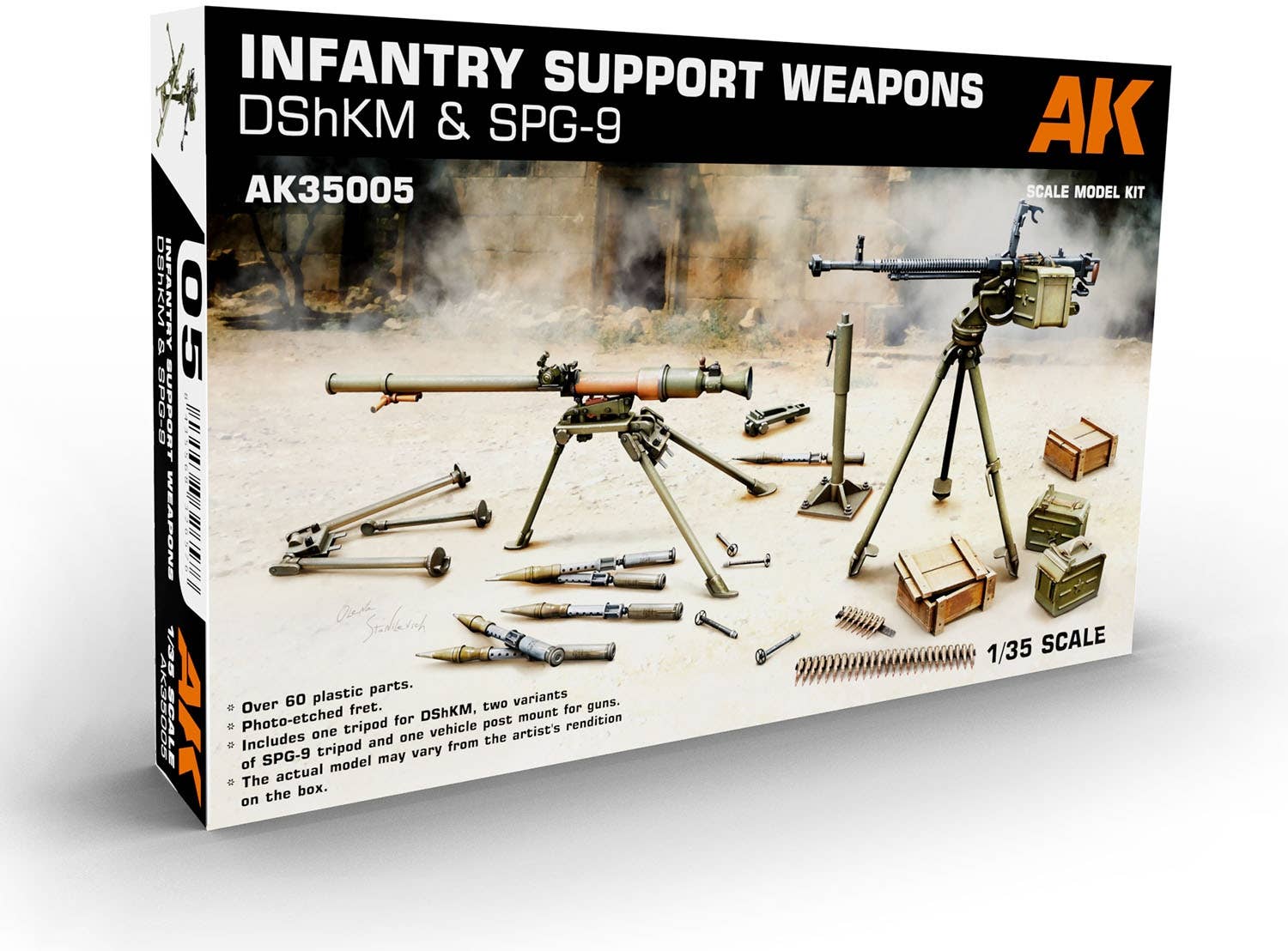 AK Interactive 1/35 Double Railway Track Section | 8435568314085