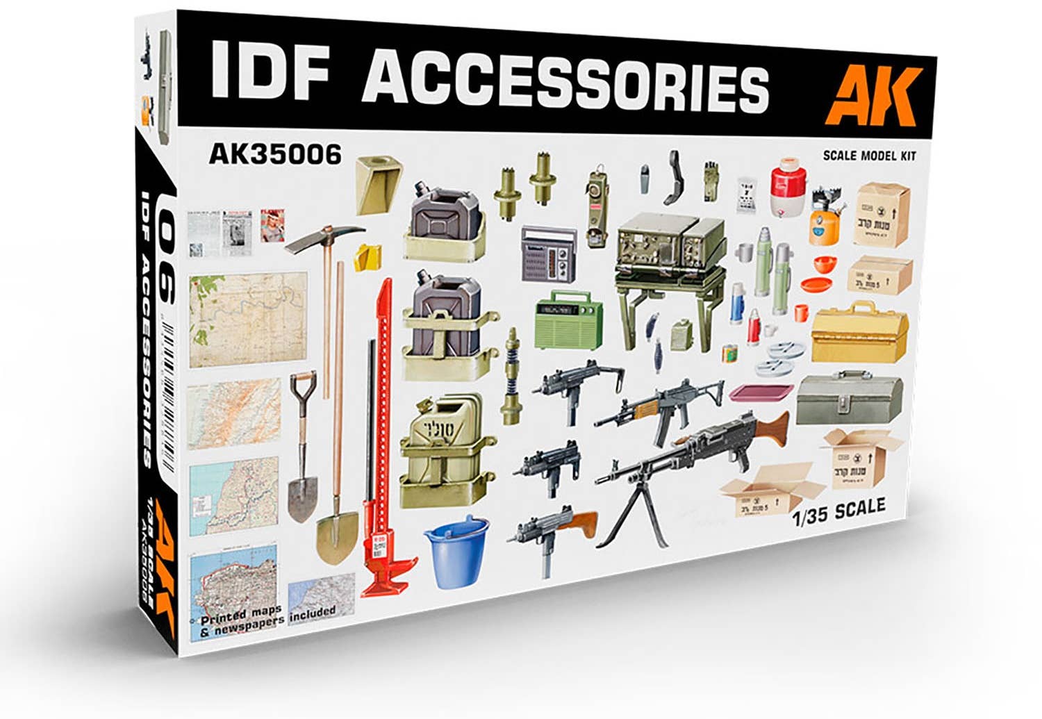 AK Interactive 1/35 IDF Accessories | 8435568328846