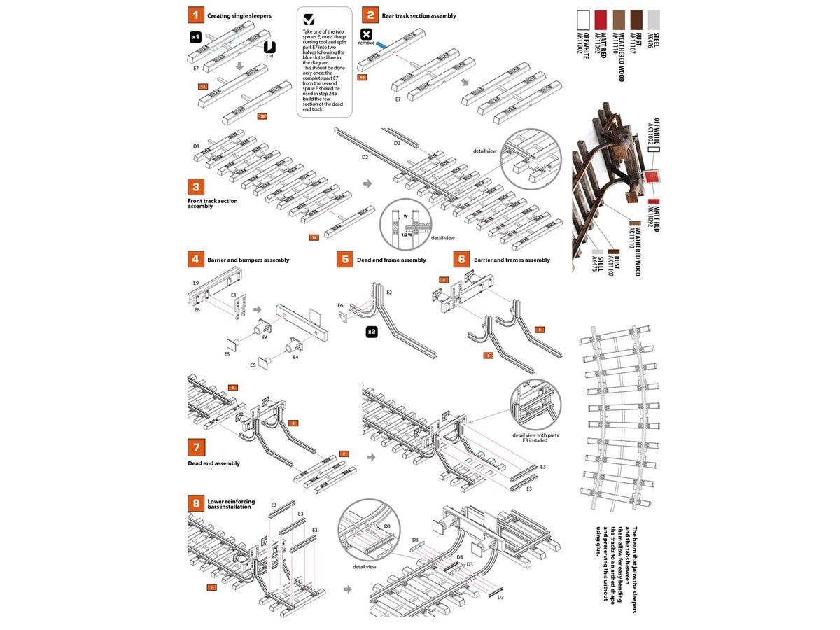 AK Interactive 1/35 Railway Dead End | 8435568314078