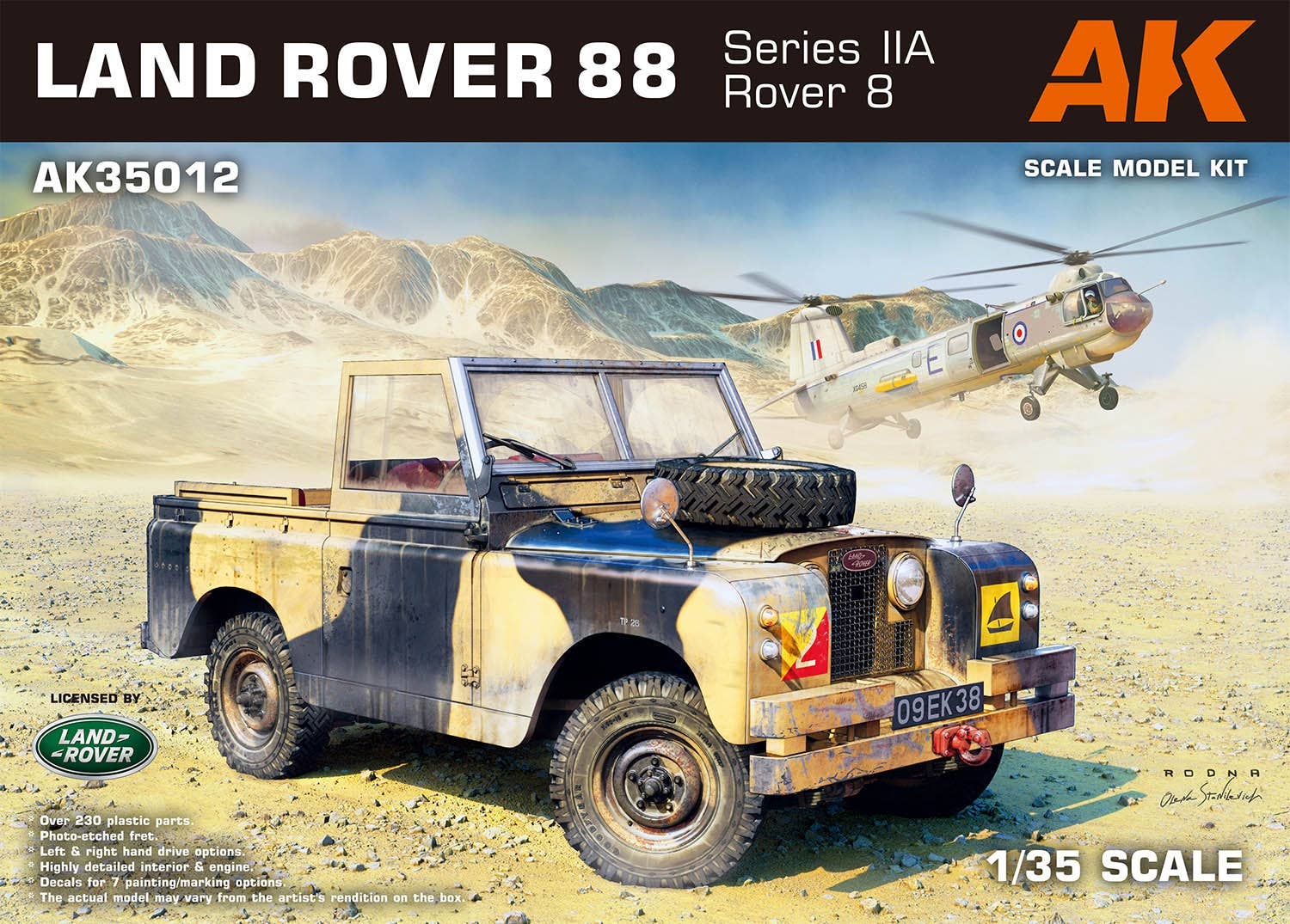 AK Interactive 1/35 Land Rover 88 Series IIA Rover 8 | 8435568328693