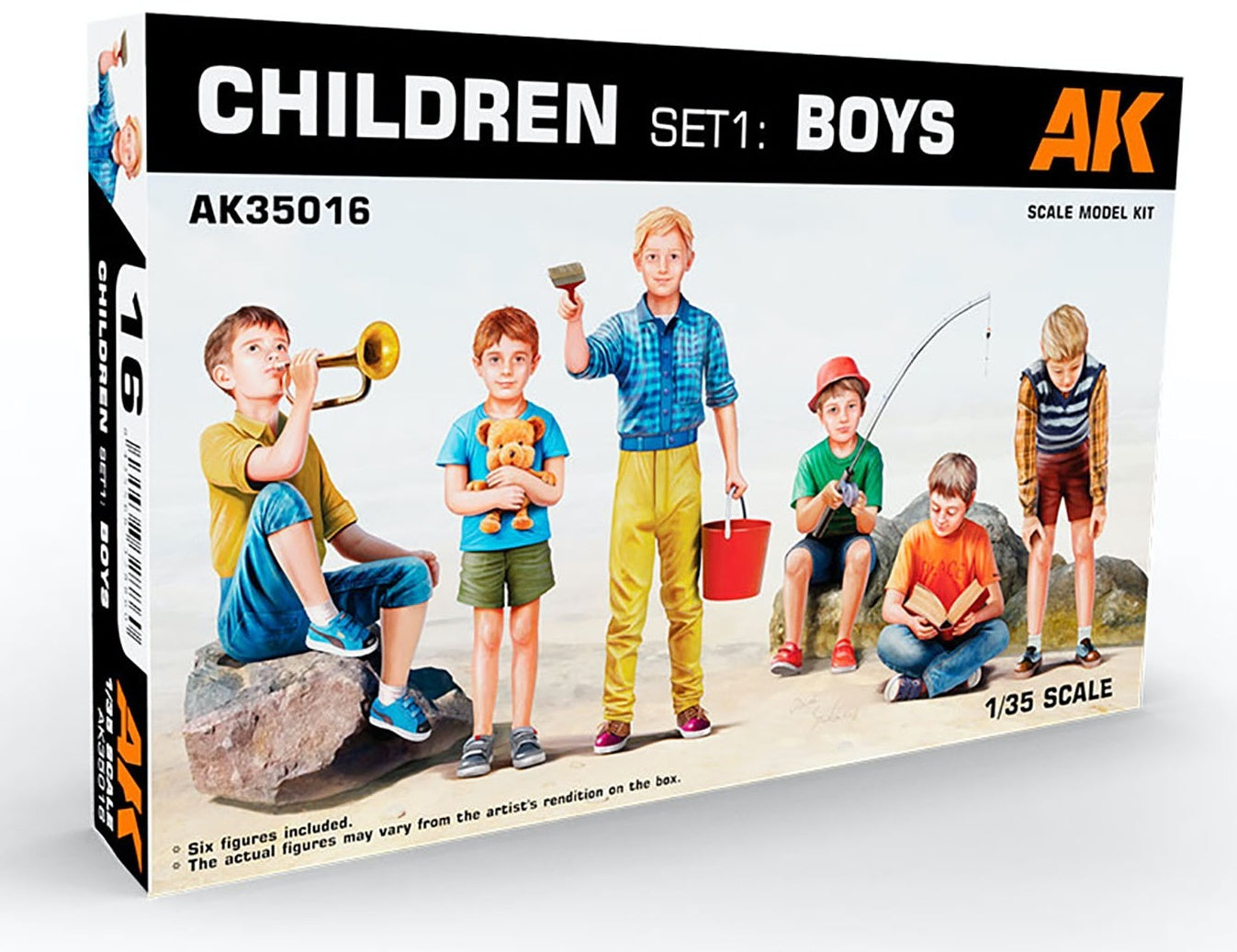 AK Interactive 1/35 Children Set 1: Boys | 8435568328860