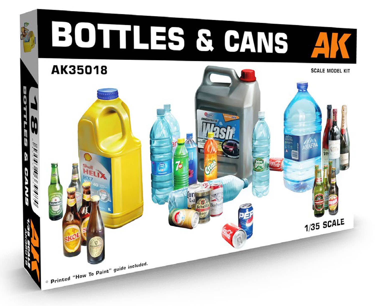 AK Interactive 1/35 Bottles & Cans | 8435568339484