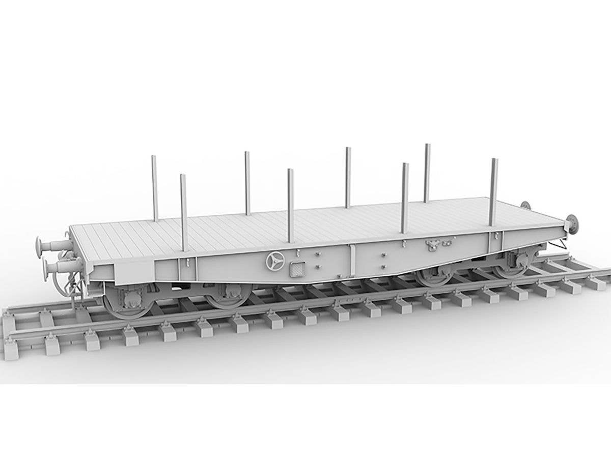AK Interactive 1/35 German Railway Schwerer Plattformwagen Type SSYS | 8435568328877