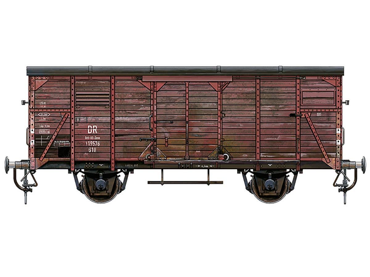 AK Interactive 1/35 German Railway Covered G10 Wagon Gedeckter Guterwagen G10 | 8435568328884