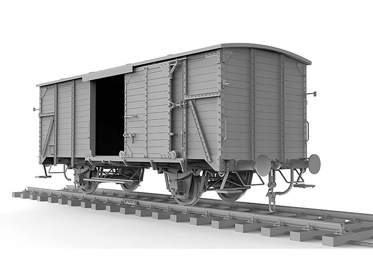 AK Interactive 1/35 German Railway Covered G10 Wagon Gedeckter Guterwagen G10 | 8435568328884