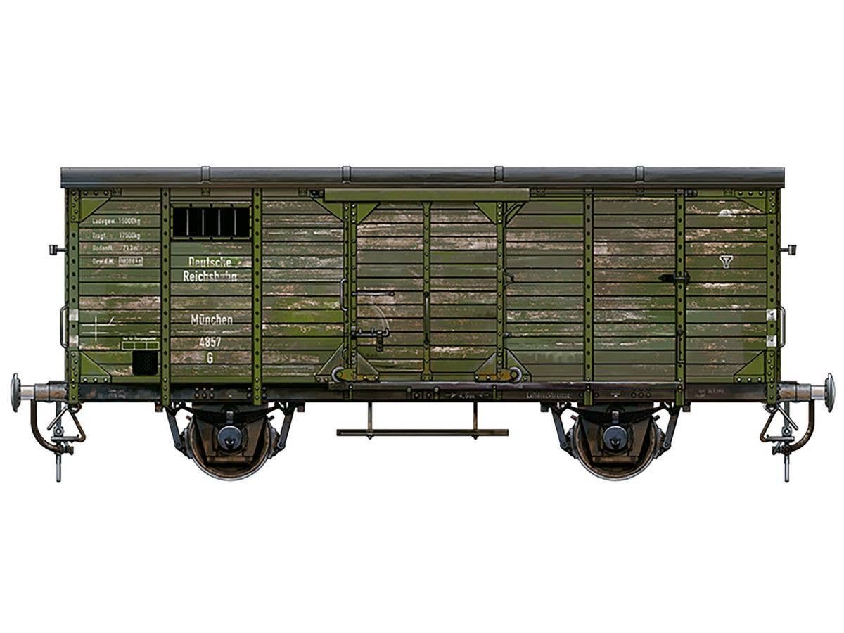 AK Interactive 1/35 German Railway Covered G10 Wagon Gedeckter Guterwagen G10 | 8435568328884