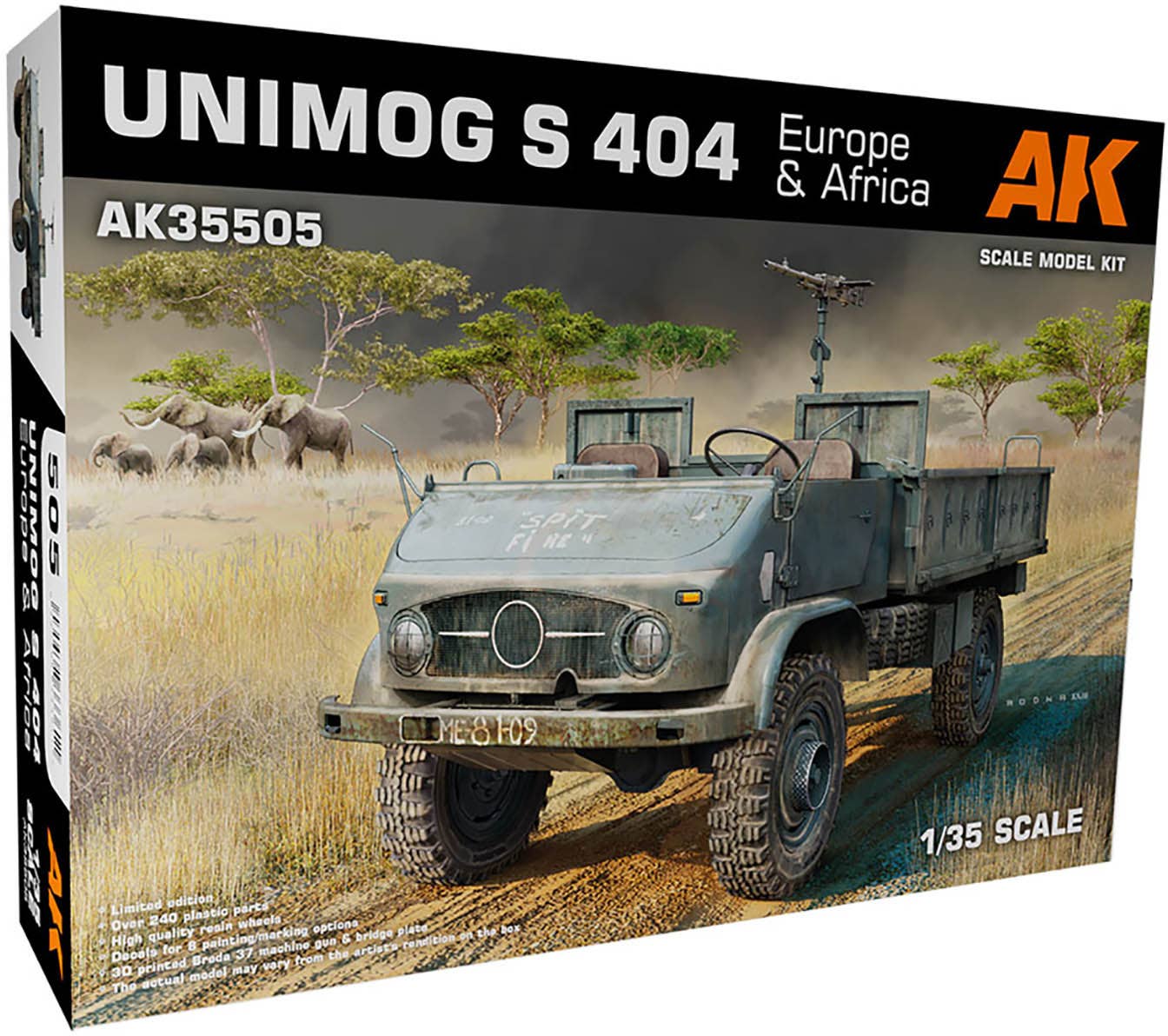 AK Interactive 1/35 UNIMOG S 404 Europe & Africa | 8435568333611