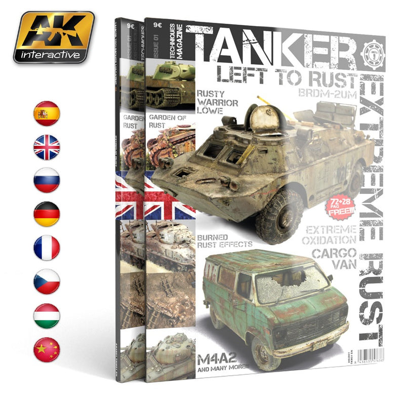 AK Interactive TANKER 01  'EXTREME RUST' - English