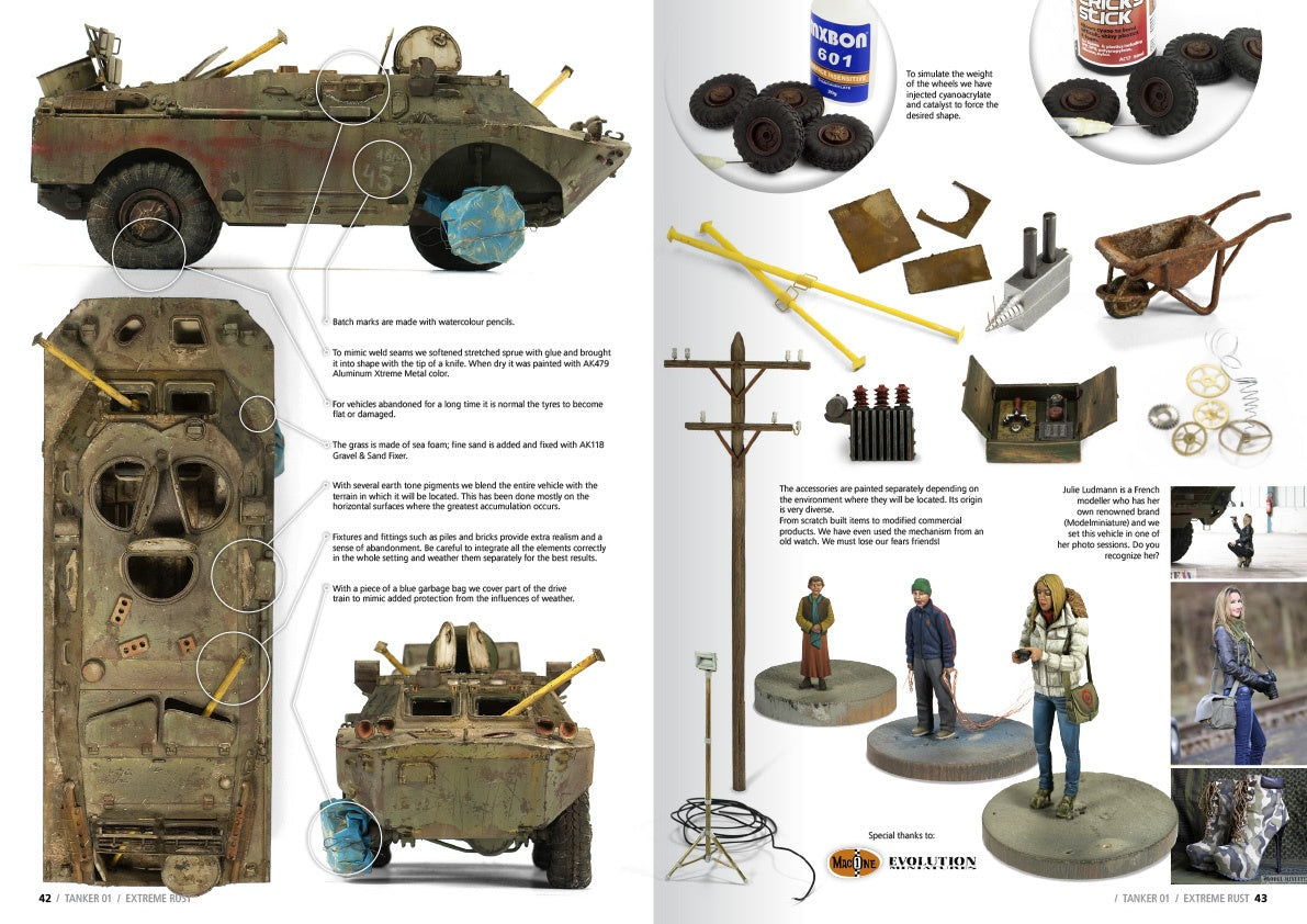 AK Interactive TANKER 01  'EXTREME RUST' - English