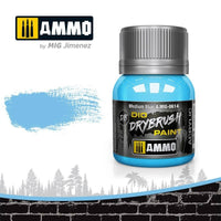 Ammo Mig Dio Drybrush Acrylic Paint 40ml - Medium Blue | 8432074006145