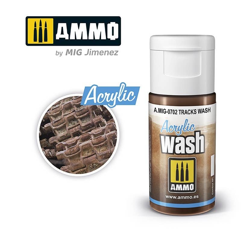 Ammo Mig Tracks Acrylic Wash | 8432074007029