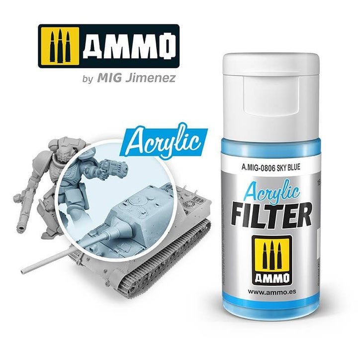 Ammo Mig Sky Blue Acrylic Filter | 8432074008064