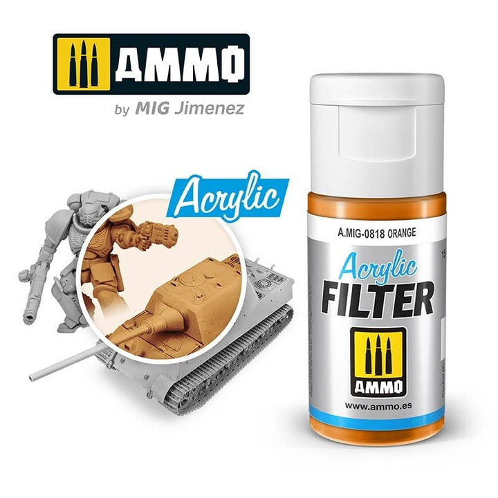 Ammo Mig Orange Acrylic Filter | 8432074008187