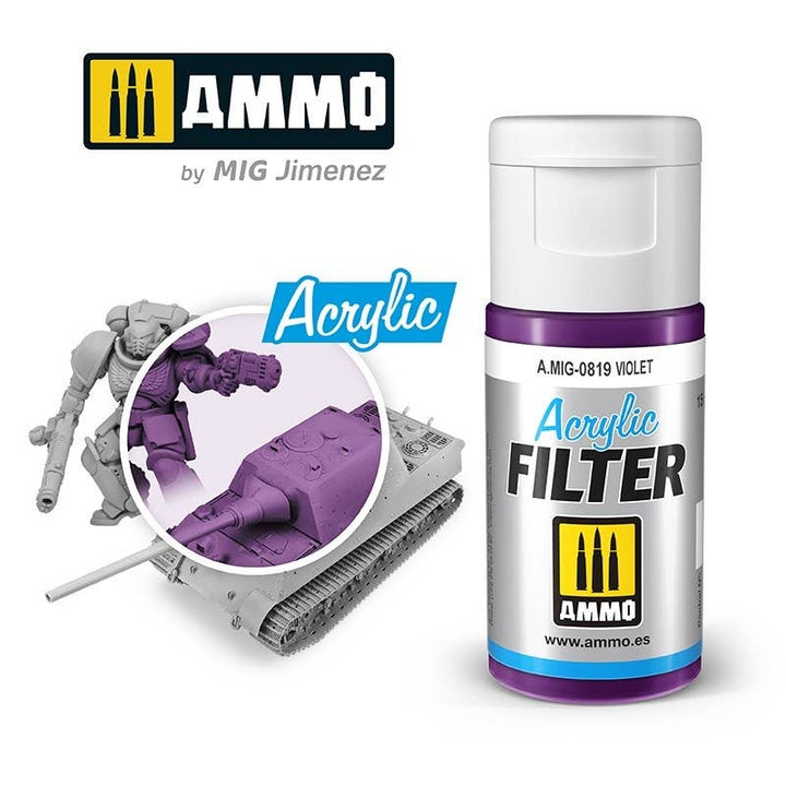 Ammo Mig Violet Acrylic Filter | 8432074008194