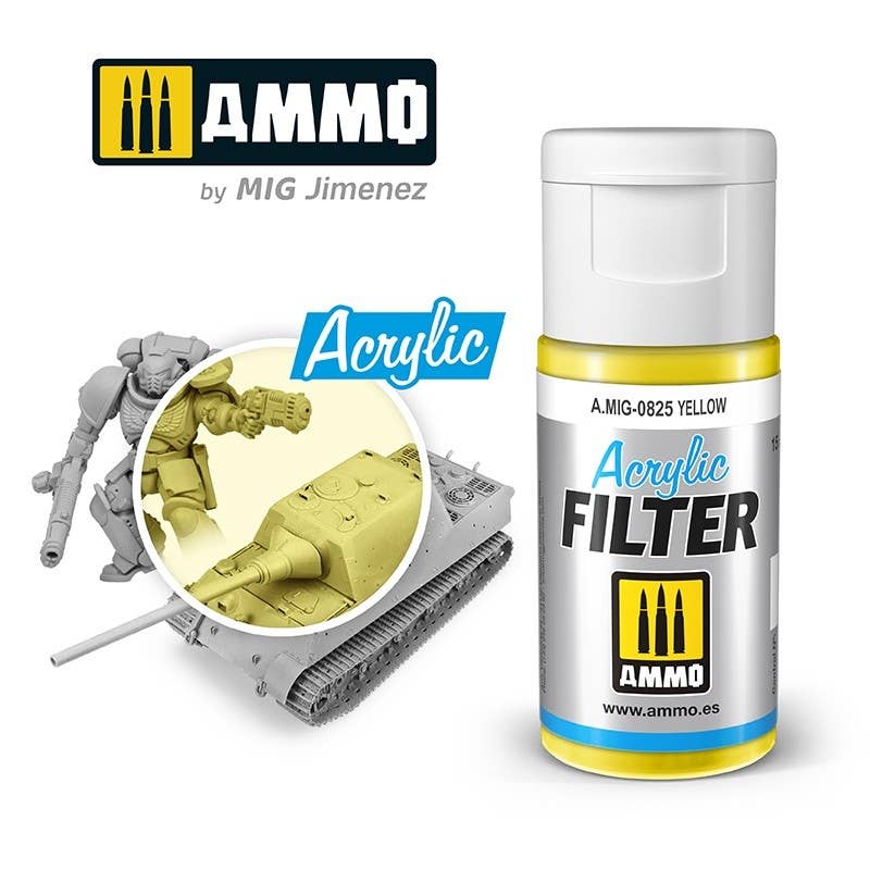 Ammo Mig Yellow Acrylic Filter | 8432074008255