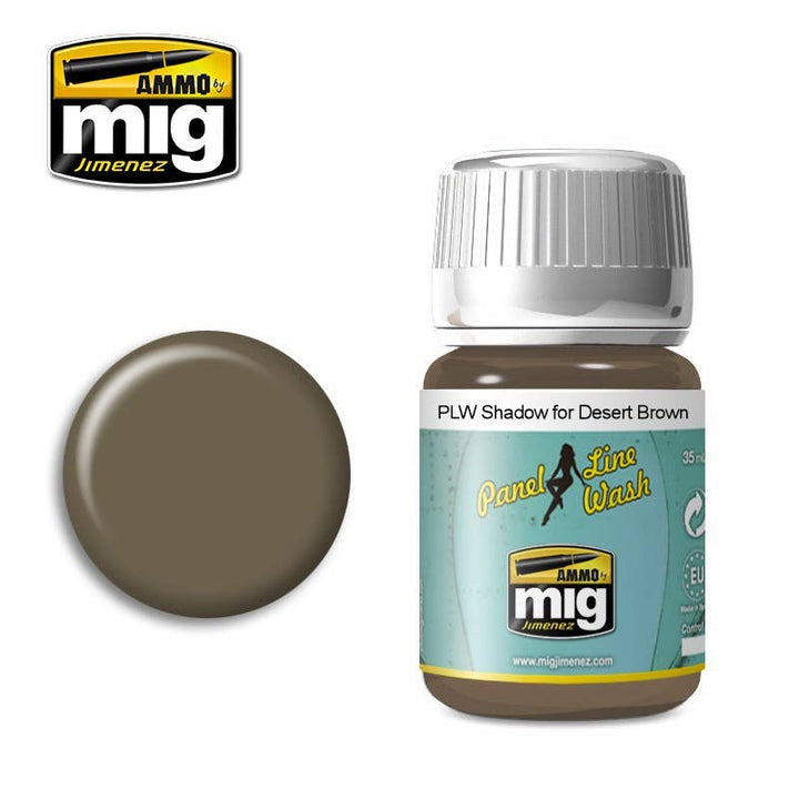 Ammo Mig Shadow for Desert Brown Panel Line Wash | 8432074016212