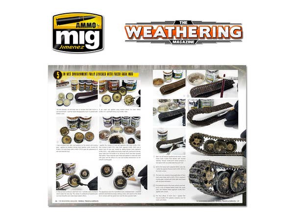 Ammo Mig The Weathering Magazine No 25: Wheels, Tracks & Surfaces (English) | 8432074045243