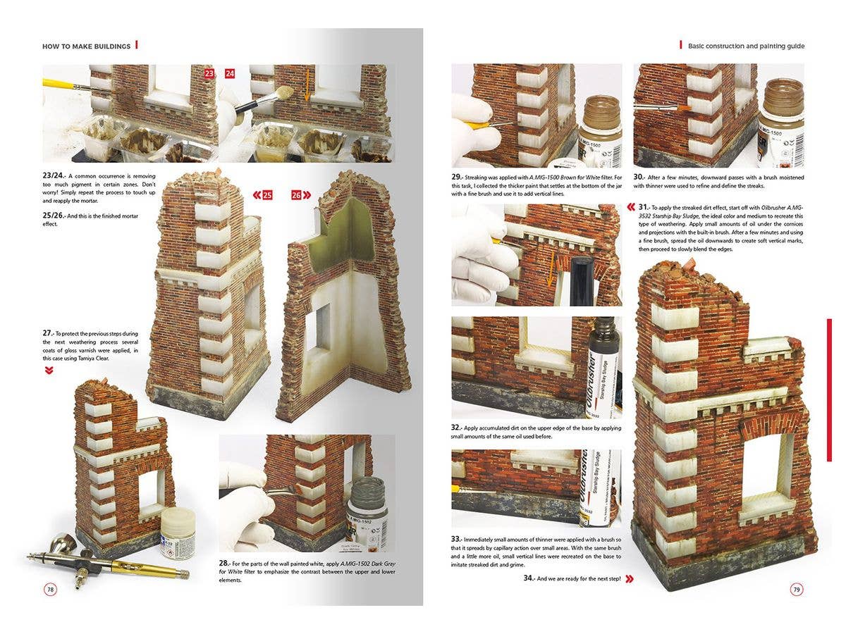 Ammo Mig How to Make Buildings - Basic Construction (English) | 8432074061359