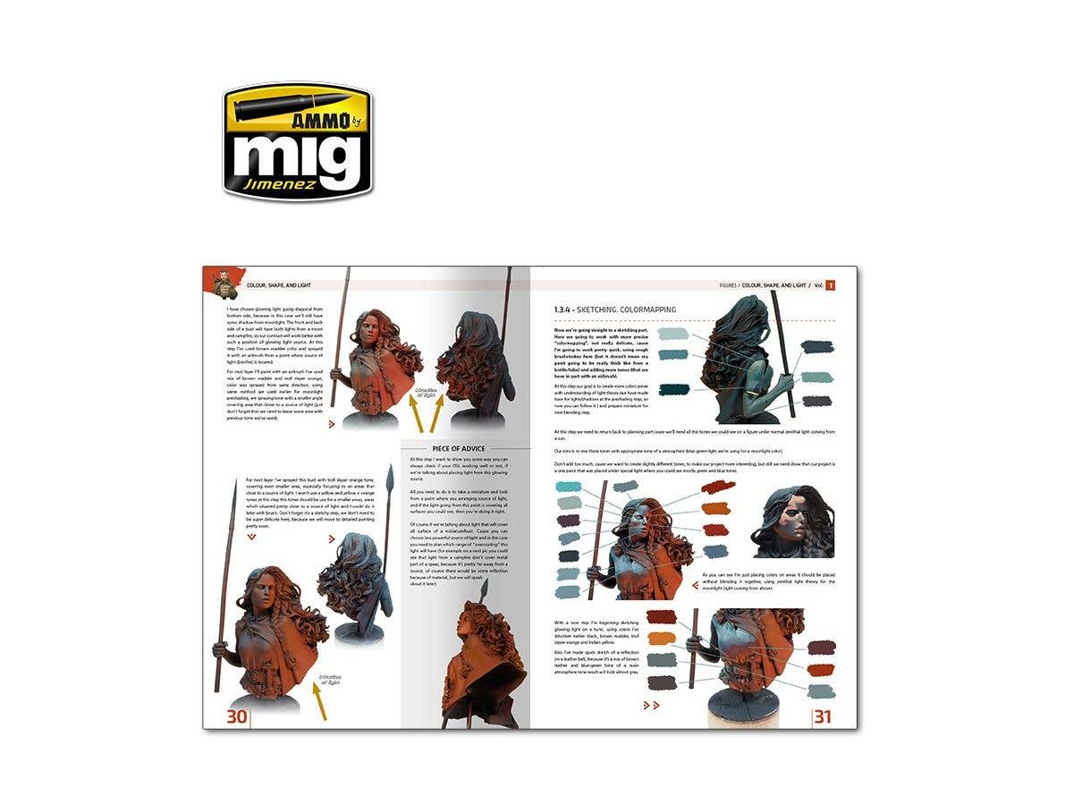 Ammo Mig Encyclopedia of Figures Modelling Techniques - Vol. 1: Colour, Shape and Light (English) | 8432074062219