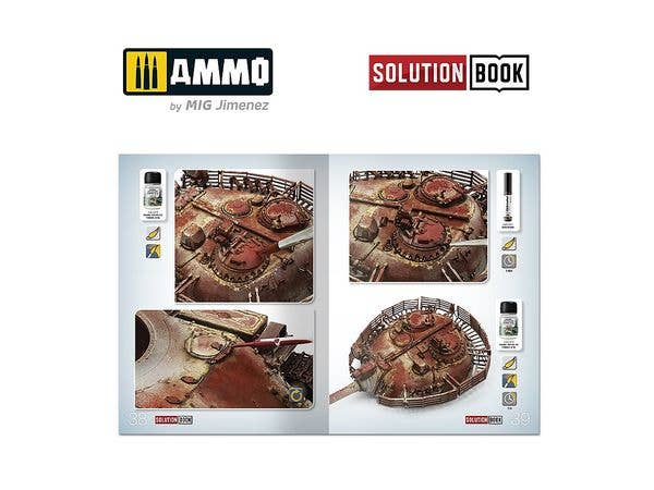 Ammo Mig How To Paint Realistic Rust Solution Book (Multilingual) | 8432074065197