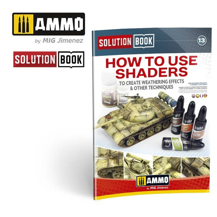 Ammo Mig How To Use Shaders Solution Book (Multilingual) | 8432074065241