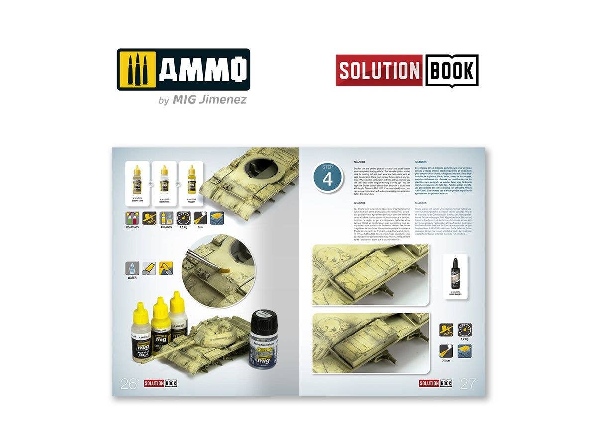 Ammo Mig How To Use Shaders Solution Book (Multilingual) | 8432074065241
