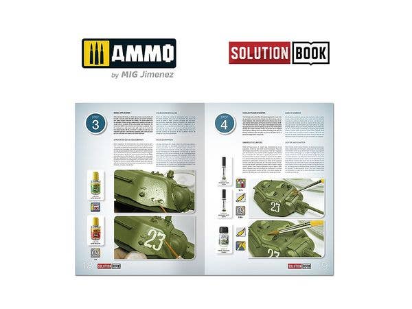 Ammo Mig How To Paint 4Bo Russian Green Vehicles Solution Book | 8432074066002