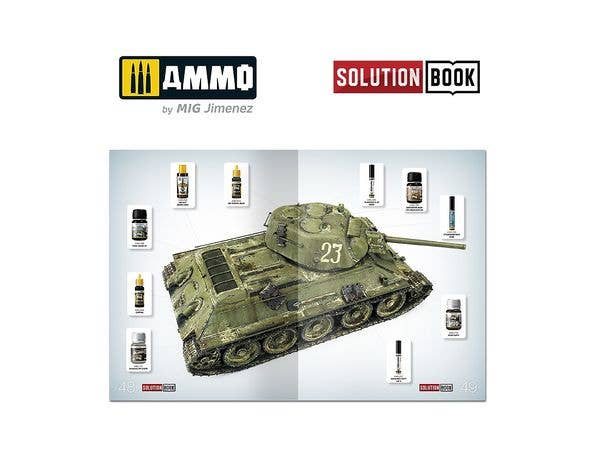 Ammo Mig How To Paint 4Bo Russian Green Vehicles Solution Book | 8432074066002