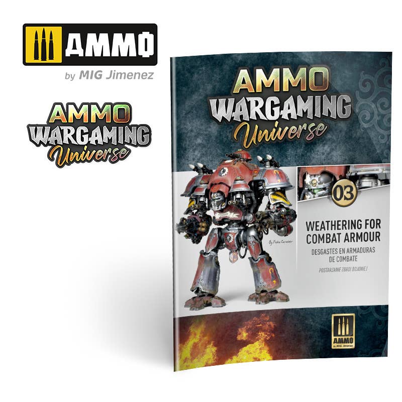 Ammo Mig AMMO WARGAMING UNIVERSE Book 03 – Weathering Combat Armour (English, Castellano, Polski) | 8432074069225