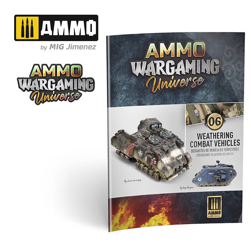 Ammo Mig AMMO WARGAMING UNIVERSE Book 06 – Weathering Combat Vehicles (English, Castellano, Polski) | 8432074069256