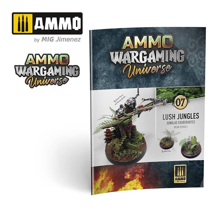 Ammo Mig AMMO WARGAMING UNIVERSE Book 07 – Lush Jungles (English, Castellano, Polski) | 8432074069263