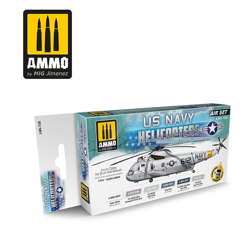 Ammo Mig US Navy Helicopters Paint Set | 8432074072508