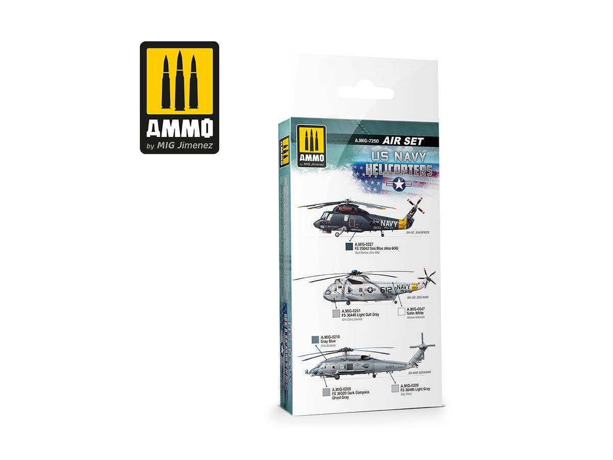 Ammo Mig US Navy Helicopters Paint Set | 8432074072508