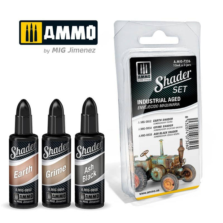 Ammo Mig Acrylic Shader Set - Industrial Aged | 8432074073260