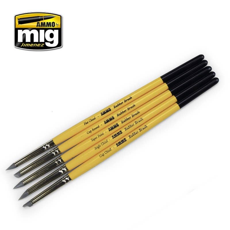 Ammo Mig Rubber Brush Set | 8432074076063