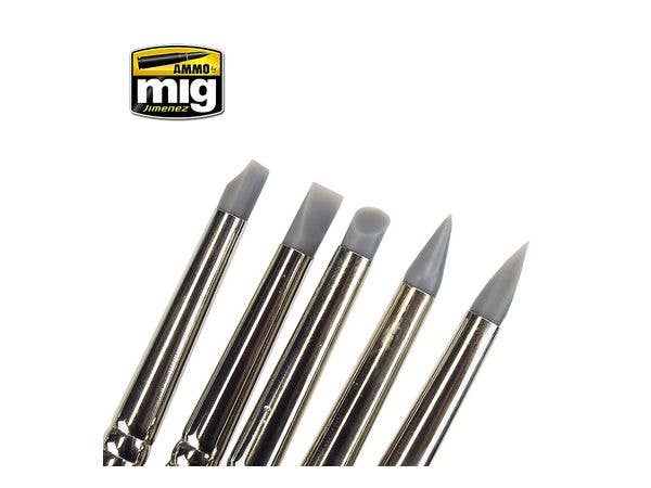 Ammo Mig Rubber Brush Set | 8432074076063