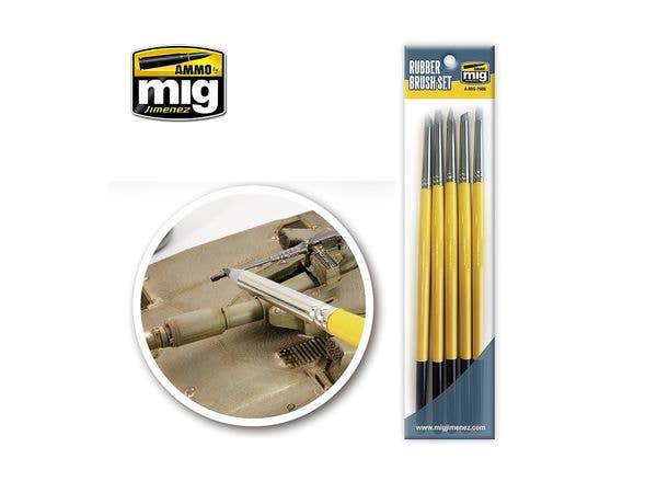 Ammo Mig Rubber Brush Set | 8432074076063