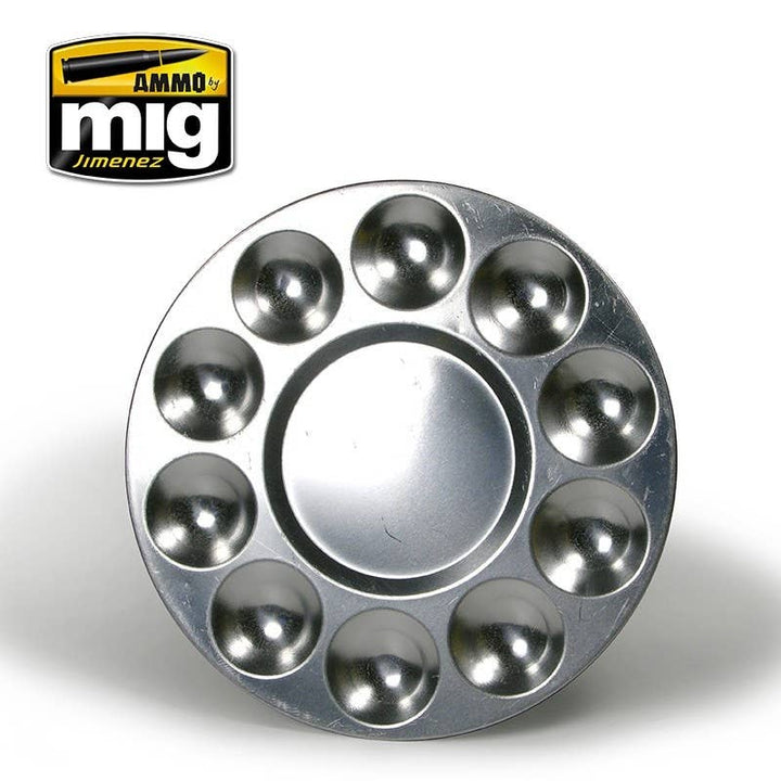 Ammo Mig Aluminium Pallet (10 Wells) | 8432074080091