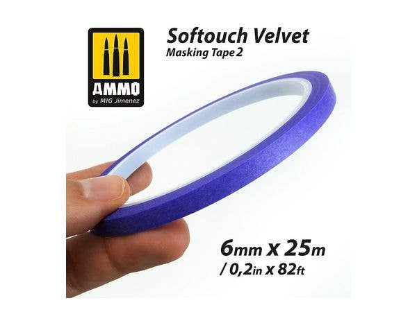 Ammo Mig Softouch Velvet Masking Tape #2 (6mm x 25m) | 8432074082415