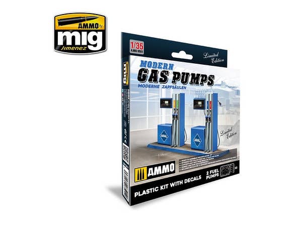 Ammo Mig 1/35 Scale Modern Gas Pumps Model Kit | 8432074085010