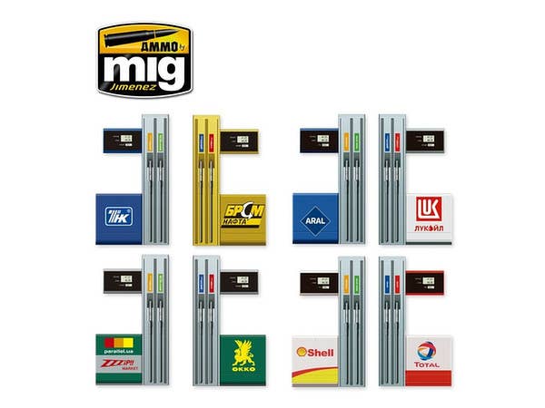 Ammo Mig 1/35 Scale Modern Gas Pumps Model Kit | 8432074085010