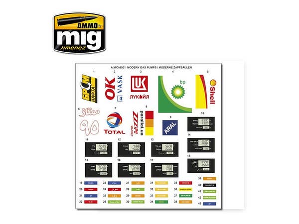 Ammo Mig 1/35 Scale Modern Gas Pumps Model Kit | 8432074085010