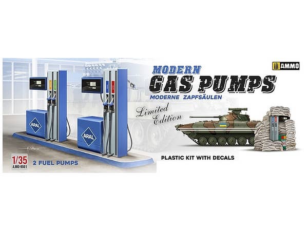 Ammo Mig 1/35 Scale Modern Gas Pumps Model Kit | 8432074085010