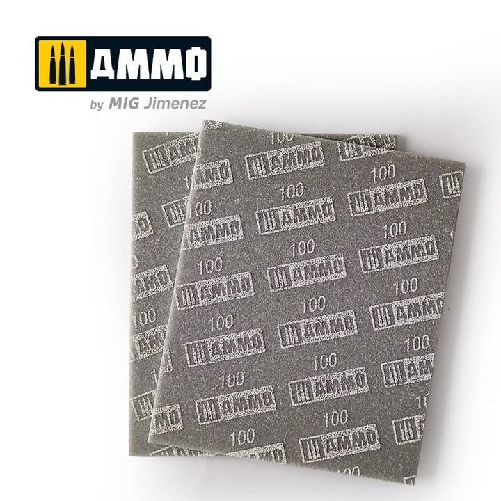 Ammo Mig Sanding Sponge Sheet (100) | 8432074085553
