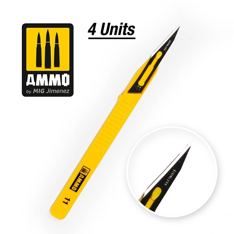 Ammo Mig Mini Blade Straight (4 pcs) | 8432074086888