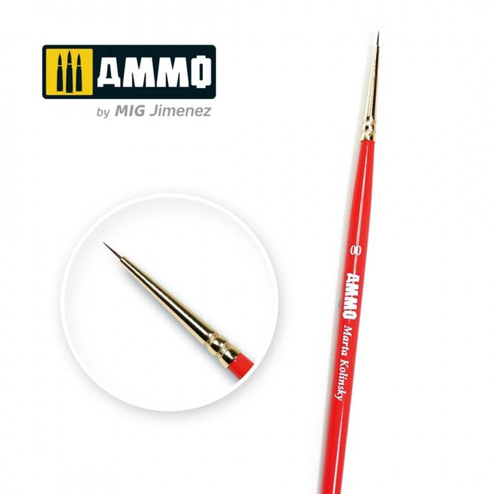Ammo Mig Ammo Marta Kolinsky Premium Brush, 00 | 8432074087090