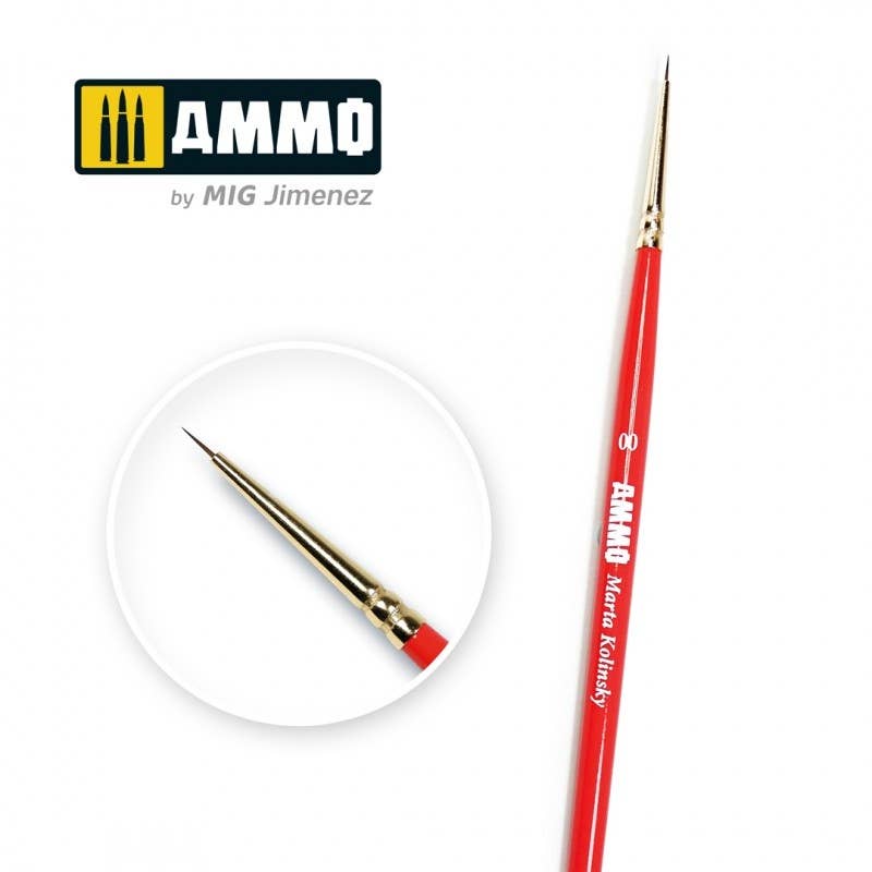 Ammo Mig Ammo Marta Kolinsky Premium Brush, 00 | 8432074087090